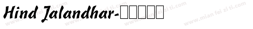 Hind Jalandhar字体转换